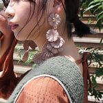 FUMIE TANAKA / FT leather Flower earring 4