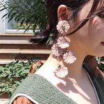 FUMIE TANAKA / FT leather Flower earring 3