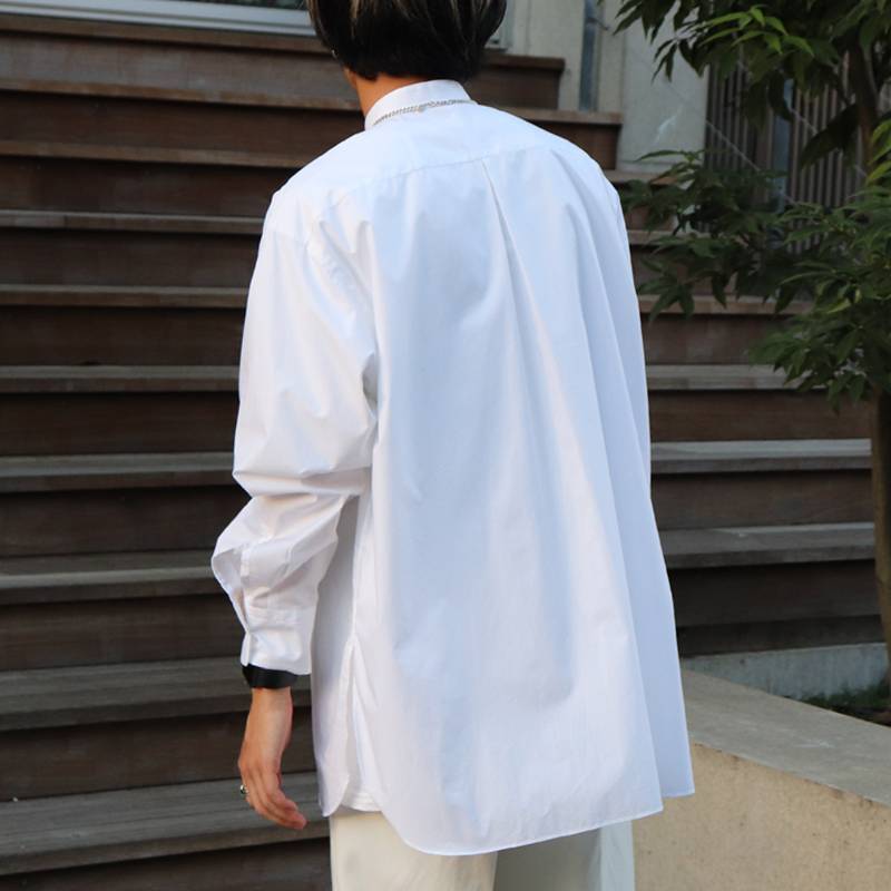 MARKAWARE / MA COMFORT FIT BAND COLLAR SHIRT 3