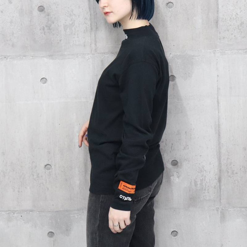 HERON PRESTON / HP LS TURTLENECK LIGHT CTNMB - 画像4枚目