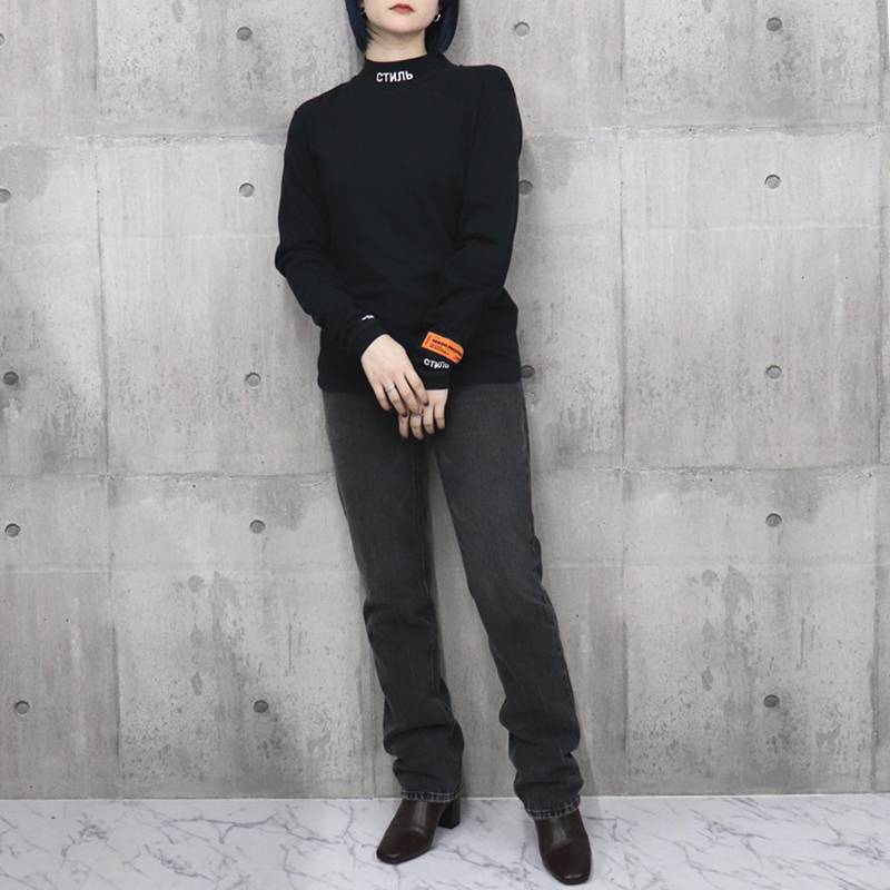 HERON PRESTON / HP LS TURTLENECK LIGHT CTNMB - 画像2枚目