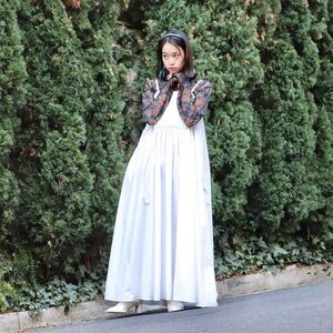 FUMIE=TANAKA lace cam OP / fringe head band - 画像1枚目