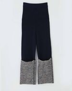 TAN / TAN PAINTED YARN CUFF RIB PANTS 4