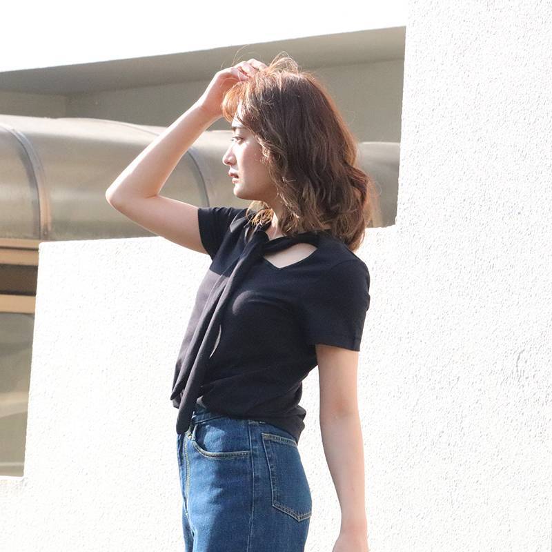 お値下げ価格【 soduk 】ribbon tie long t-shirt 美品 soduk ribbon long t-shirt 最終値下げ - メルカリ