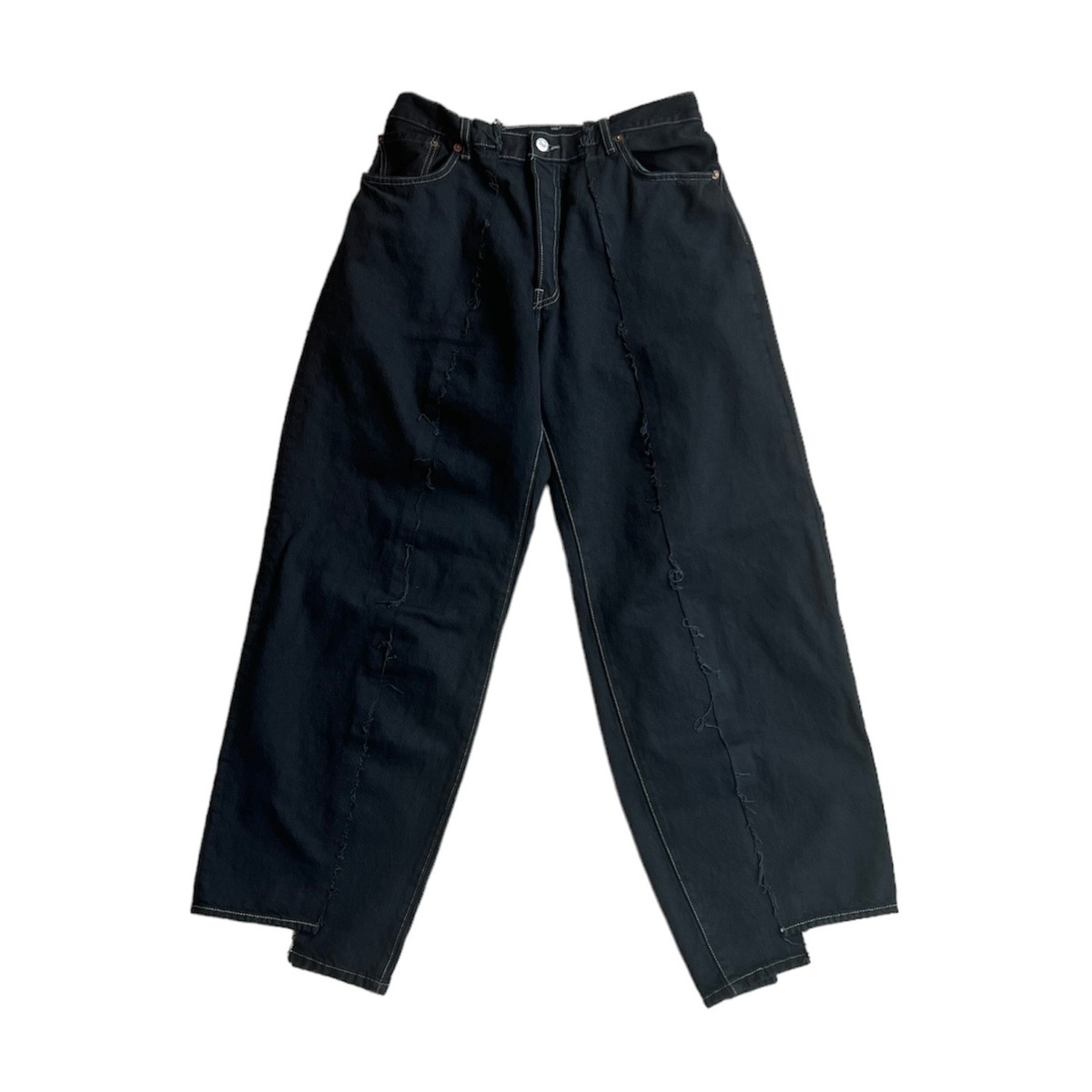 OLDPARK baggy jeans black -M - 画像1枚目