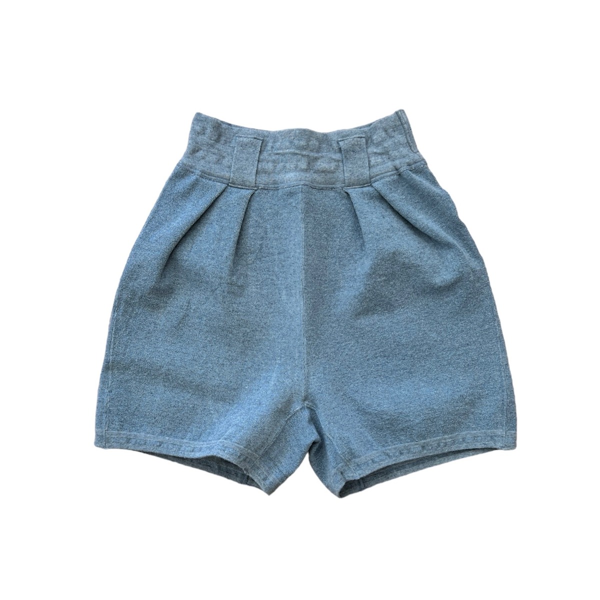 FUMIKA_UCHIDA milano rib tucked shorts -indigo 1