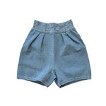 FUMIKA_UCHIDA milano rib tucked shorts -indigo 1