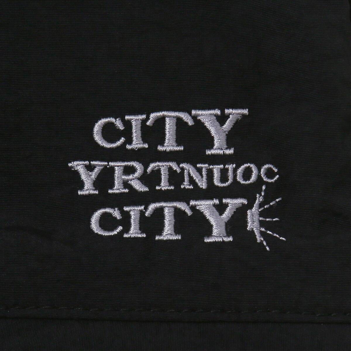 CITY COUNTRY CITY Embroidered Logo Nylon Pants-Black - 画像5枚目