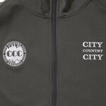 CITY COUNTRY CITY Embroidered Logo Track Jacket-c gray 3