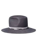 TAKAHIROMIYASHITATheSoloist nobled hat / vervet ribbon - gray 3