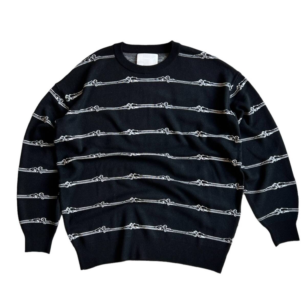 TOWN CRAFT born stripe crew neck sweater - 画像1枚目