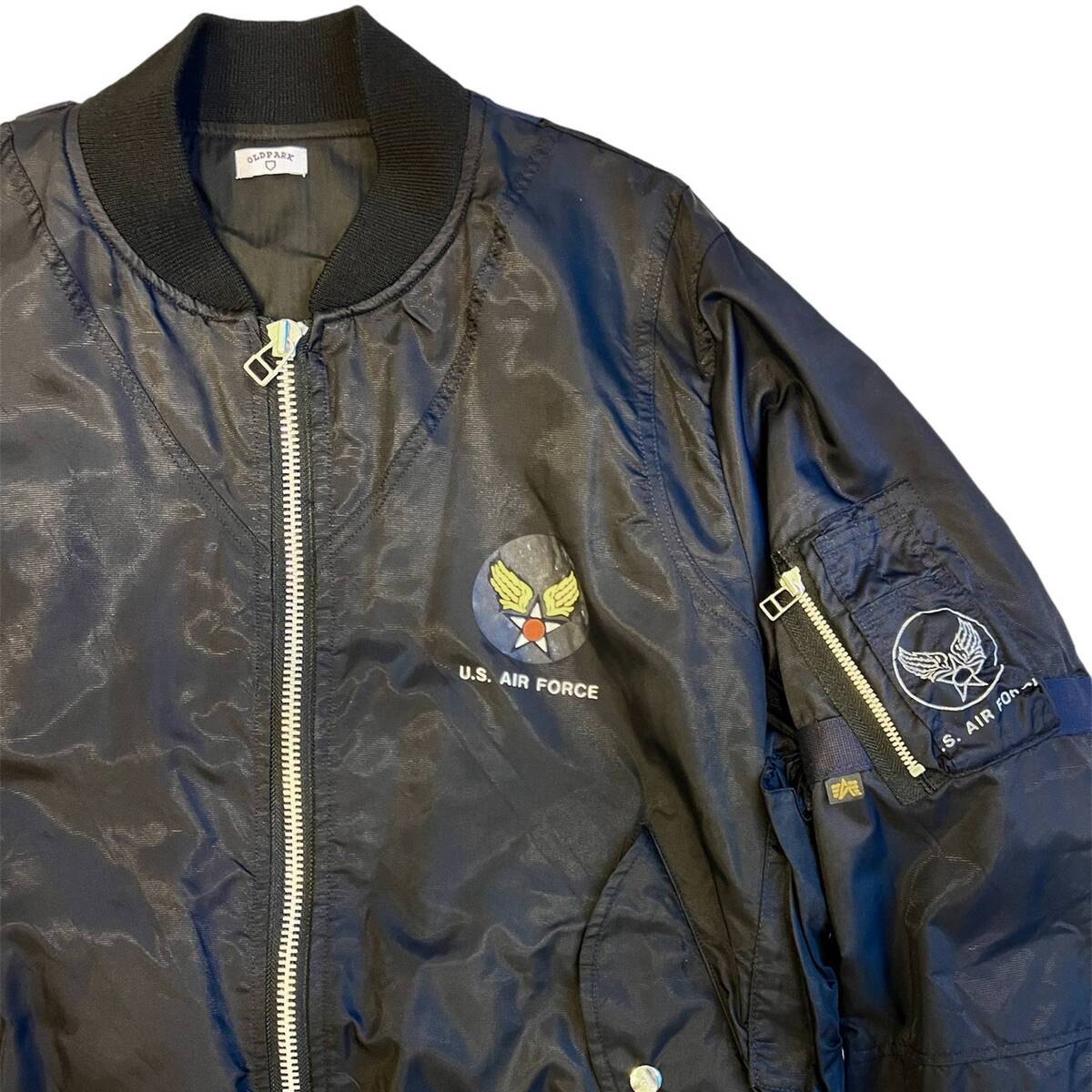 OLDPARK flight jacket E-1 vest -XL 写真2 - フリーストレイン