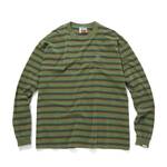 CITY COUNTRY CITY embroidered logo overdye border L/S T-Shirts od 1