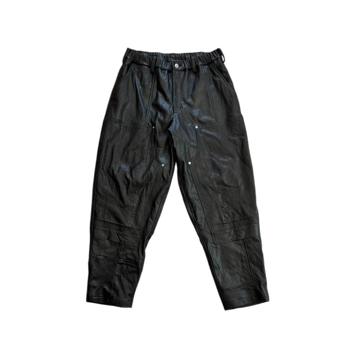 OLDPARK double knee leather pants -M 1
