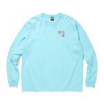 CITY COUNTRY CITY embroidered logo cotton L/S T-shirts cccc -blue 1