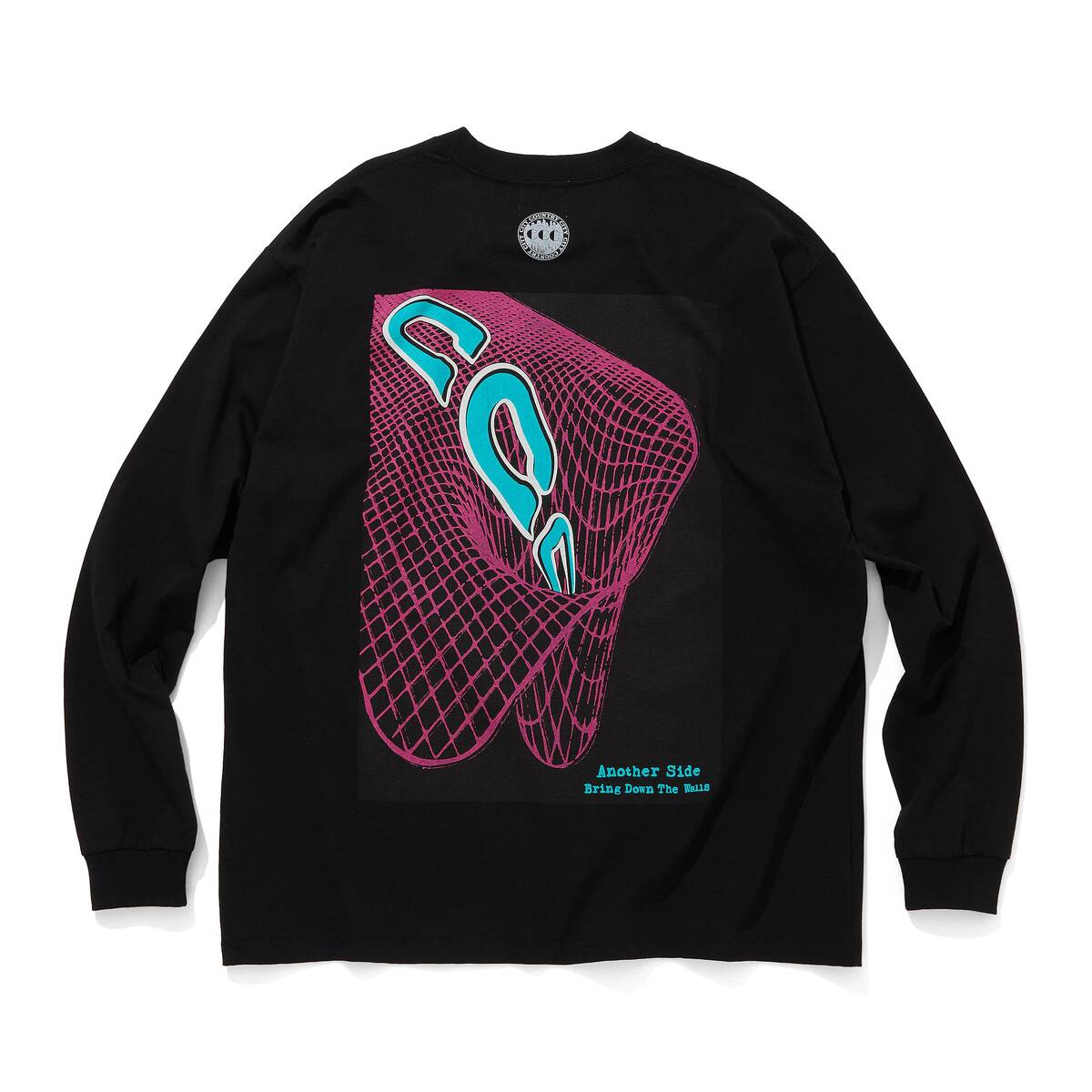 CITY COUNTRY CITY cotton L/S T-shirts Another Side -black 1