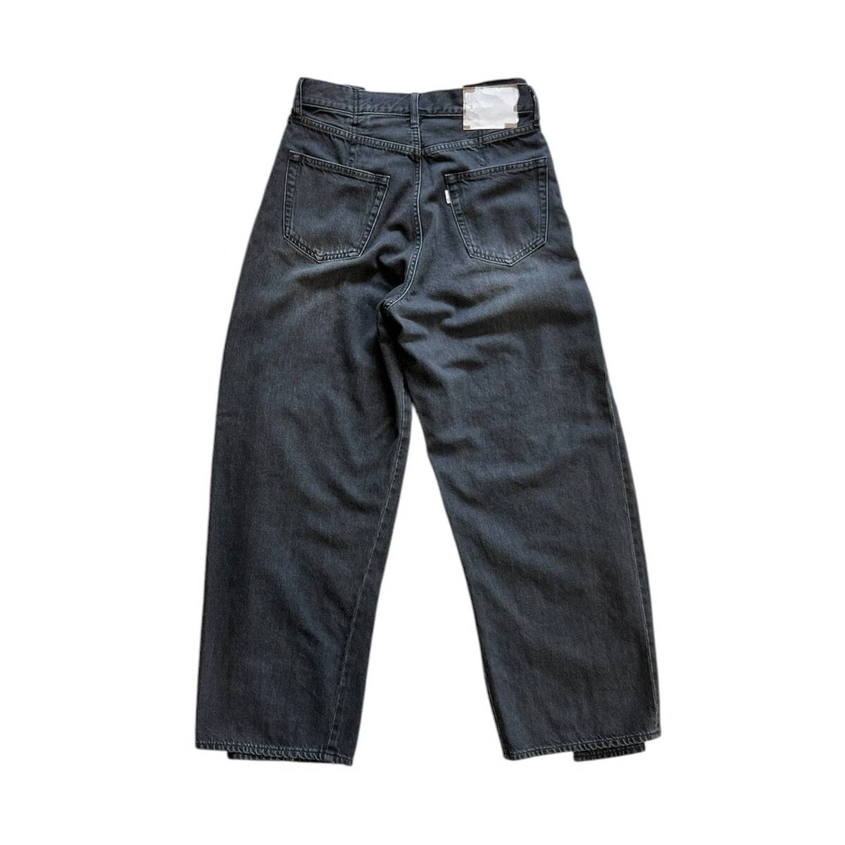 OLDPARK wrap jeans fared black - 画像5枚目