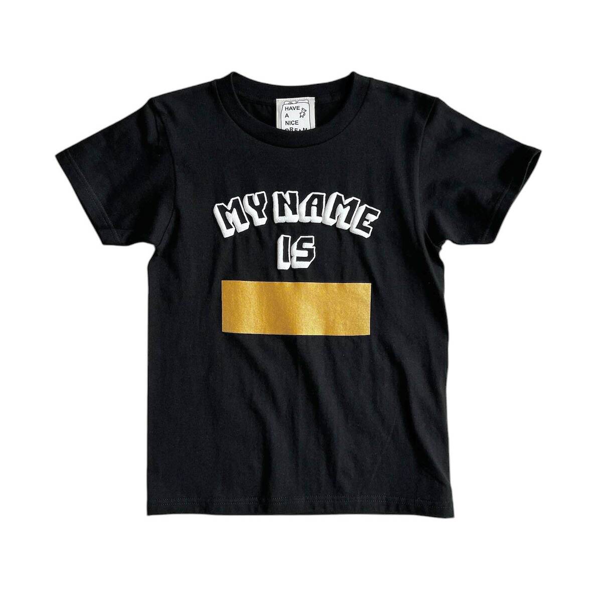 HAVE A NICE DREAM by TODAY edition "NAME" SS Tee -black 1
