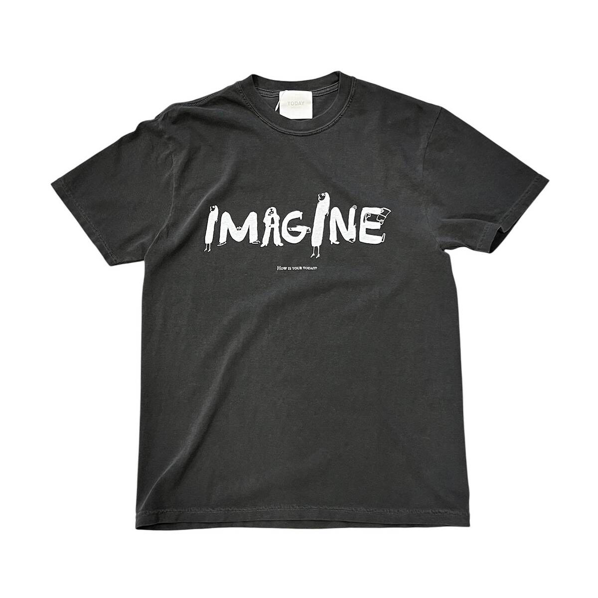 TODAY edition "IMAGINE" S/S tee -charcoal 1