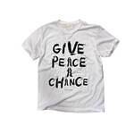 TODAY edition "GIVE PEACE A CHANCE" S/S tee -white 1