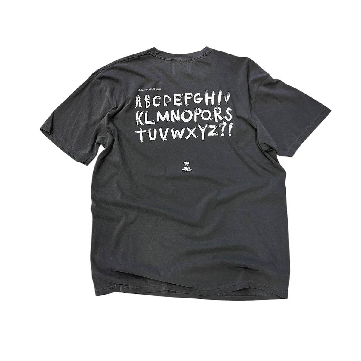 TODAY edition "GIVE PEACE A CHANCE" S/S tee -charcoal - 画像2枚目