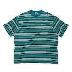 CITY COUNTRY CITY Embroidered Logo Multi Border T-shirts green 1