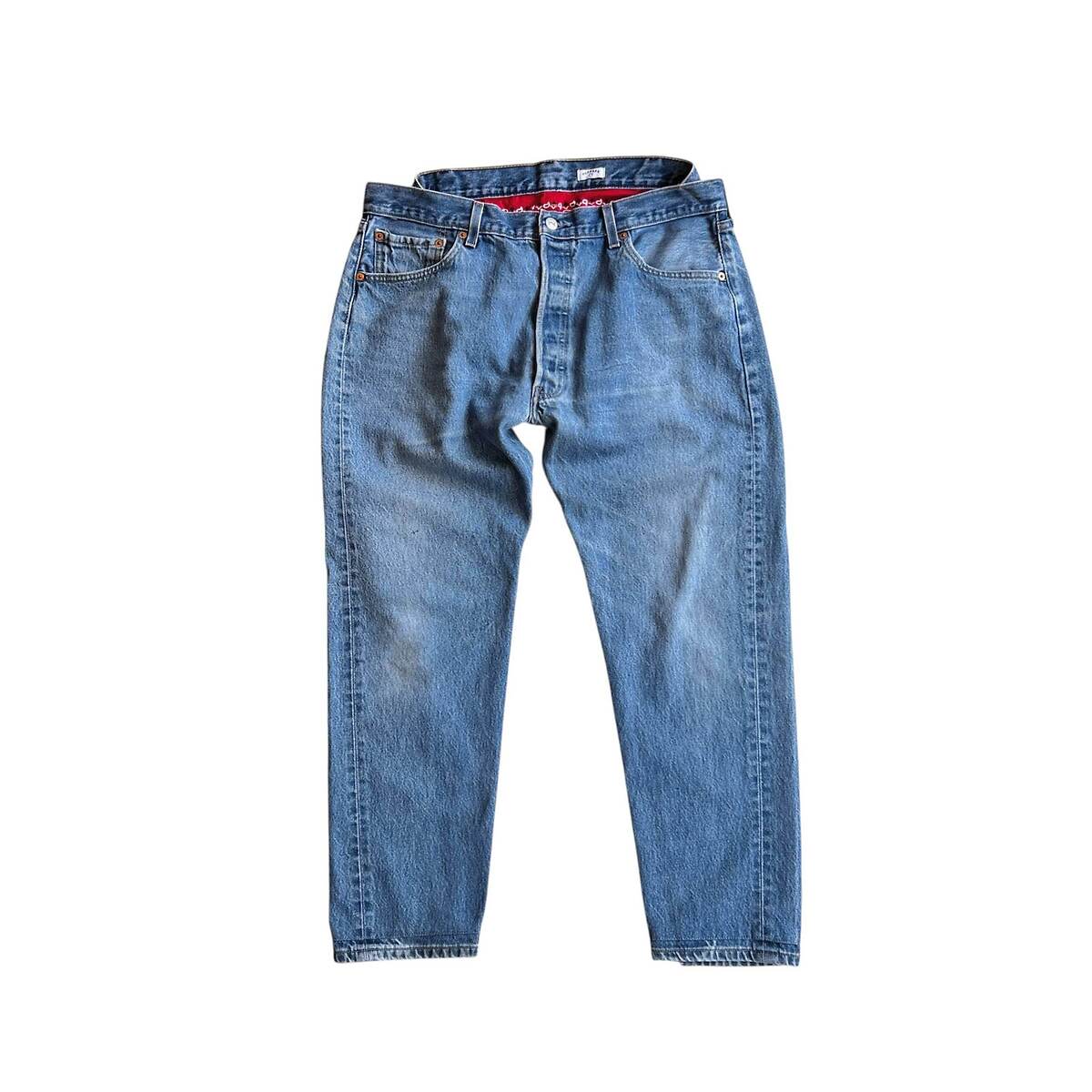 OLDPARK offset jeans blue -S 1