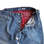 OLDPARK offset jeans blue -S 2