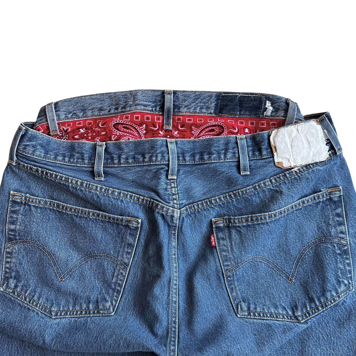 OLDPARK offset jeans blue -L - 画像3枚目
