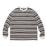 CITY COUNTRY CITY Embroidered Logo Multi Border L/S T-shirts white 1