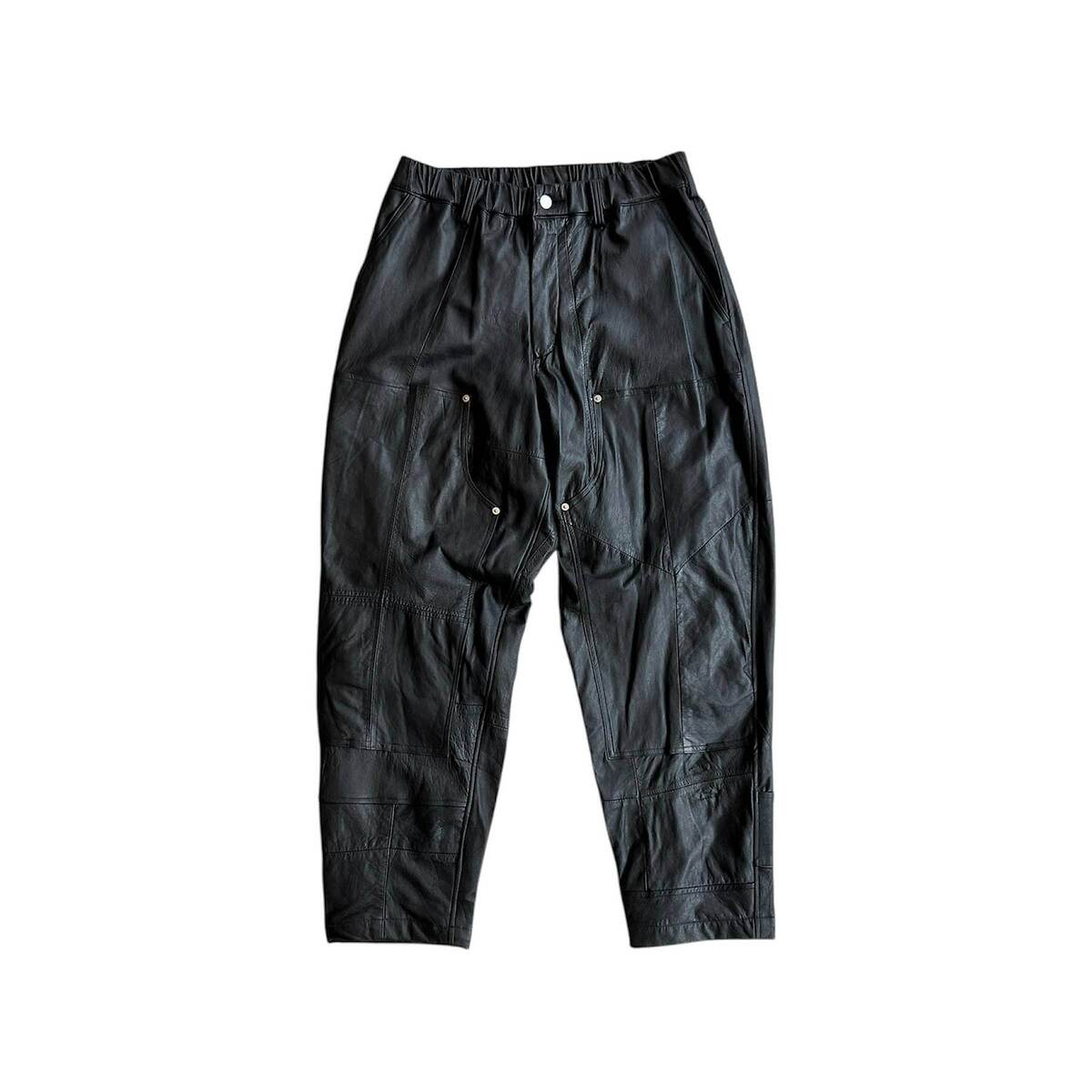 OLDPARK double knee leather pants -M