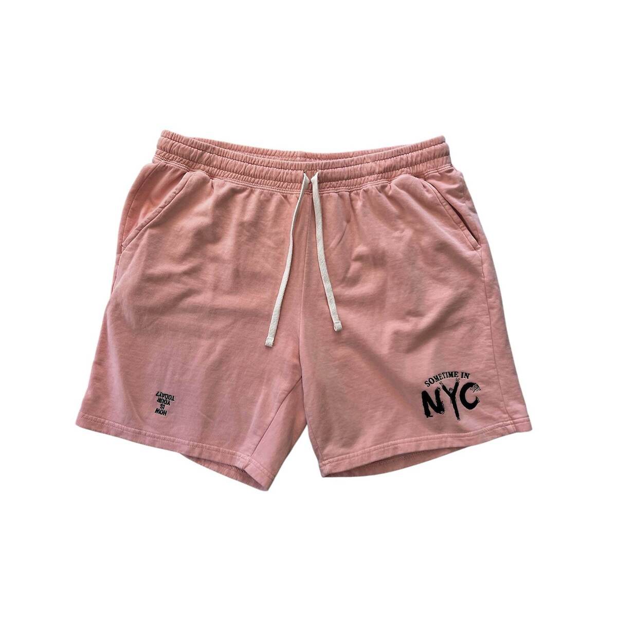 TODAY edition "NYC" sweat shorts -pink 1