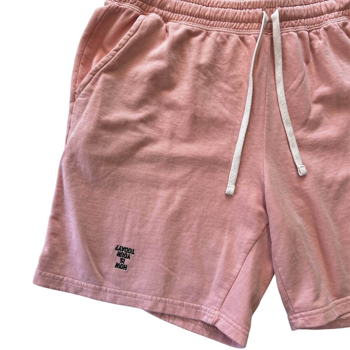 TODAY edition "NYC" sweat shorts -pink - 画像3枚目