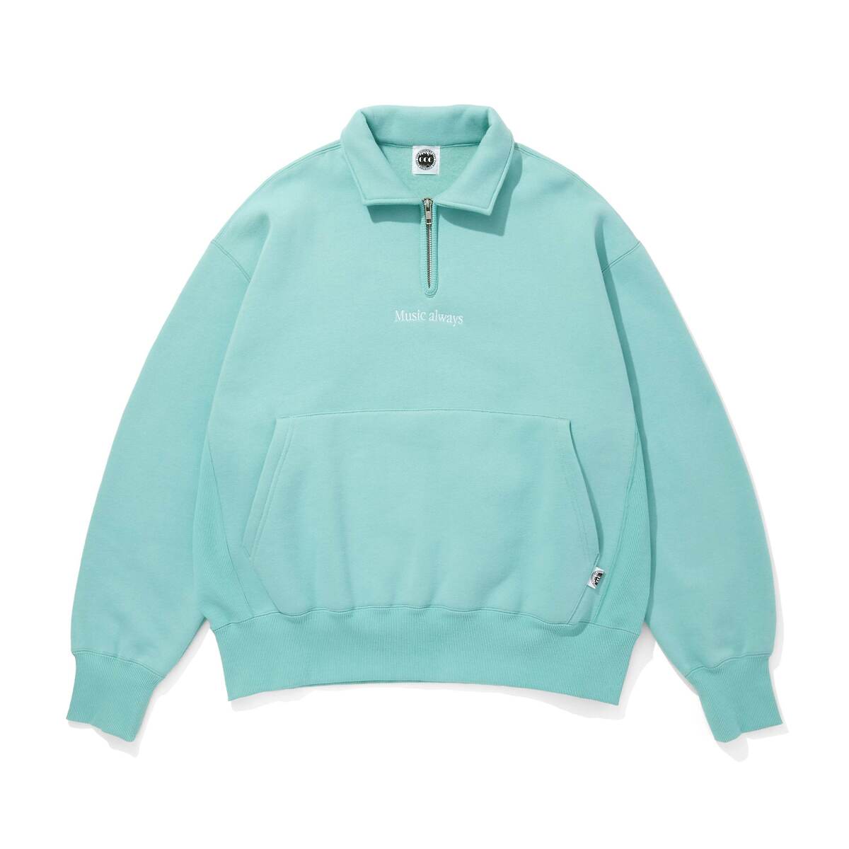 CITY COUNTRY CITY Embroidered Logo Half Zip Sweat shirts 1