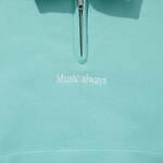 CITY COUNTRY CITY Embroidered Logo Half Zip Sweat shirts 2