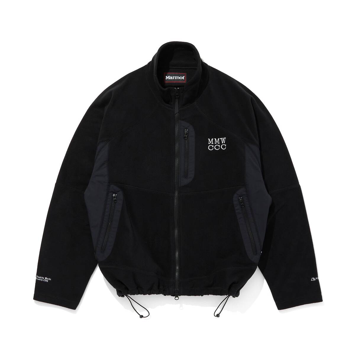 CITY COUNTRY CITY x Marmot MMWCCC POLARTEC Fleece Jacket -black 1