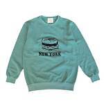 TODAY edition Meal and City #01 crewneck sweat -turquoise 1