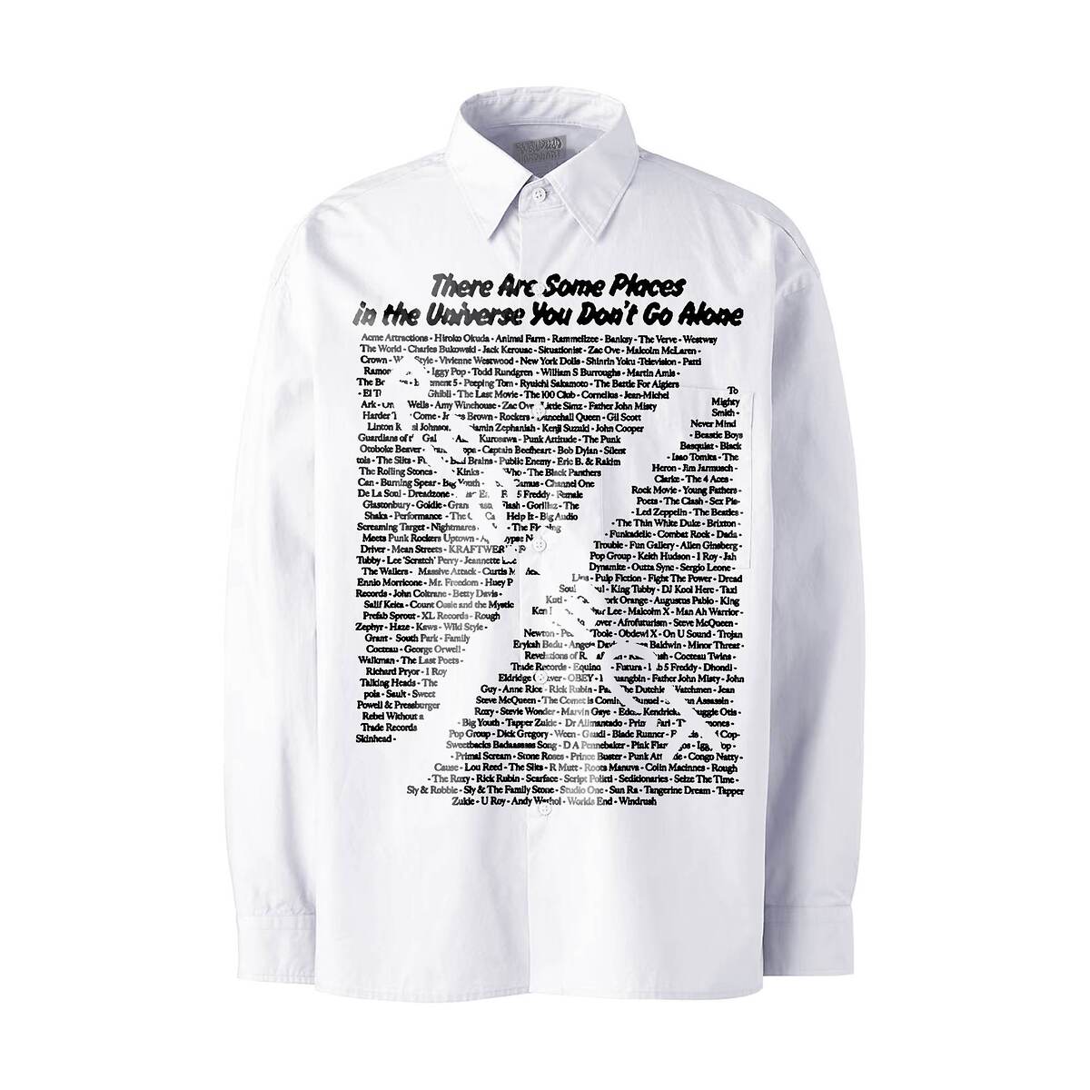 REBEL DREAD HARDWARE x TAGS WKGPTY Respectable Thing Over Print Edition Shirt -white