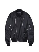 【JOHN LAWRENCE SULLIVAN - ジョンローレンスサリバン】SATIN ZIP BOMBER JACKET / BLACK（ジャケット/ブラック） 3