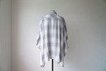 STAND COLLAR PONCHO SHIRTS - Triple gauze glittery check - 2