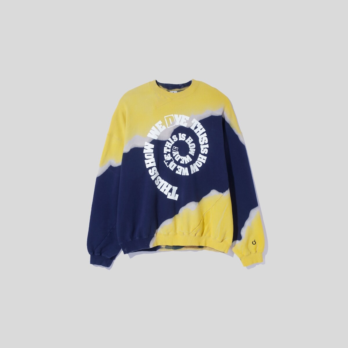 NOMARHYTHM TEXTILE (ノーマリズムテキスタイル) / Hand Dye Twist Sweat - Print navy 1