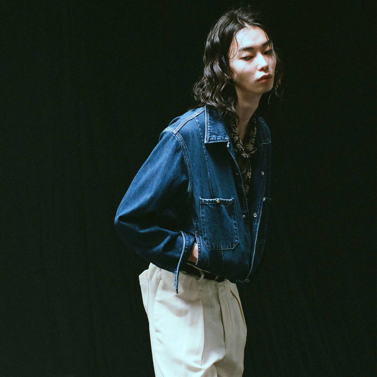 SABY "SHORT HORN JACKET - 11oz Monroe Vintage Wash Denim" ヴィンテージ シュートホーンジャケット - 画像3枚目