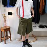 REVERBERATE "TACKED CHINO SHORTS - PLANE - STANDARD" チノ ワイドショーツ 1
