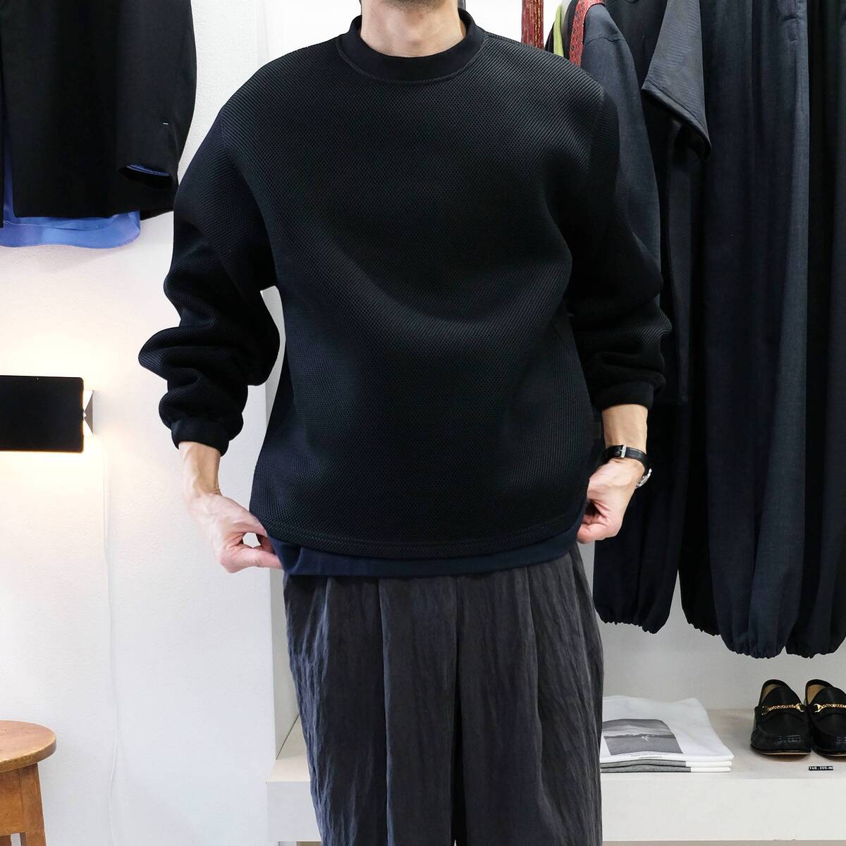 ARTE ANTWERP "MESH SWEAT SHIRT" メッシュ クルーネックスウェット 1
