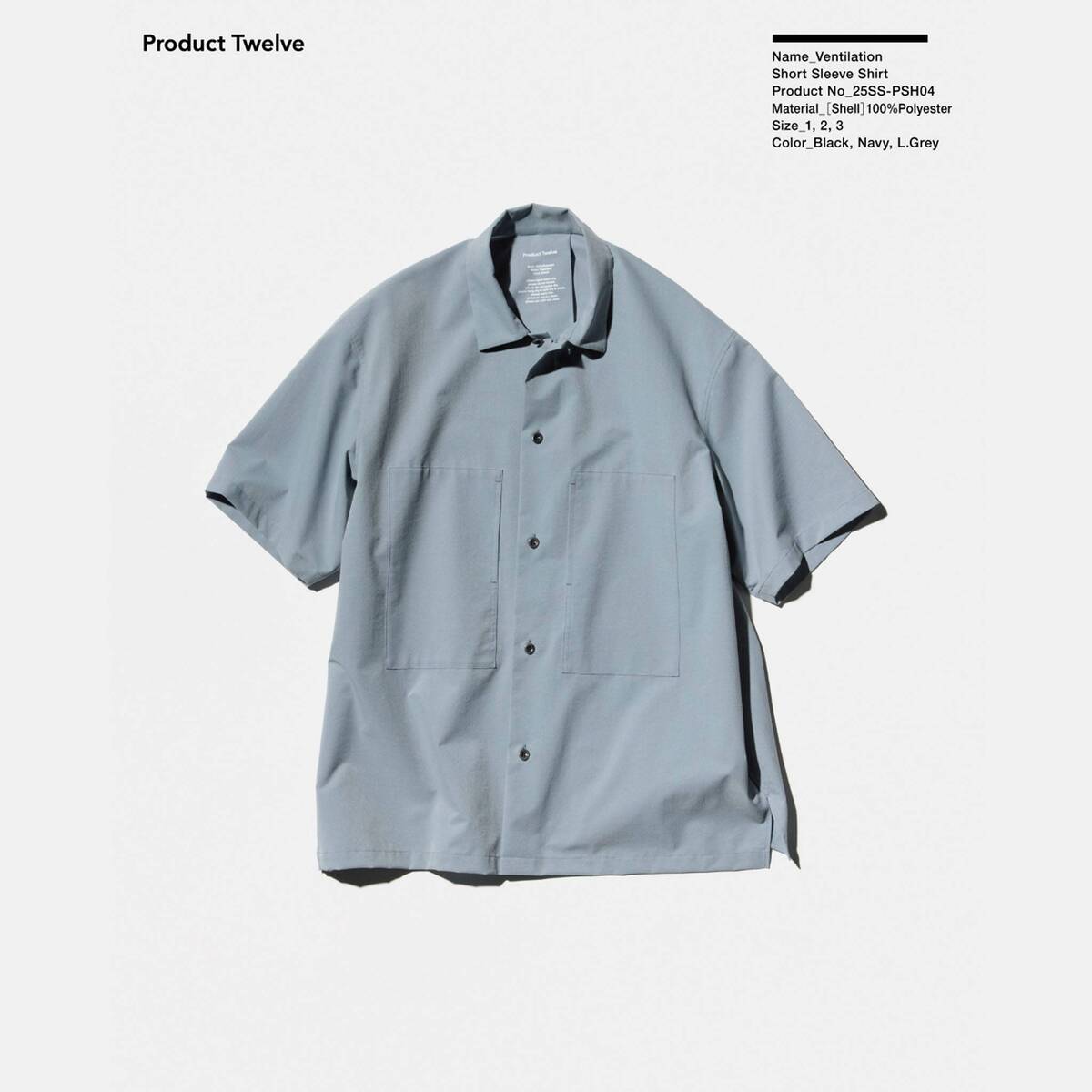 PRODUCT TWELVE "Ventilation Short Sleeve Shirt" 1
