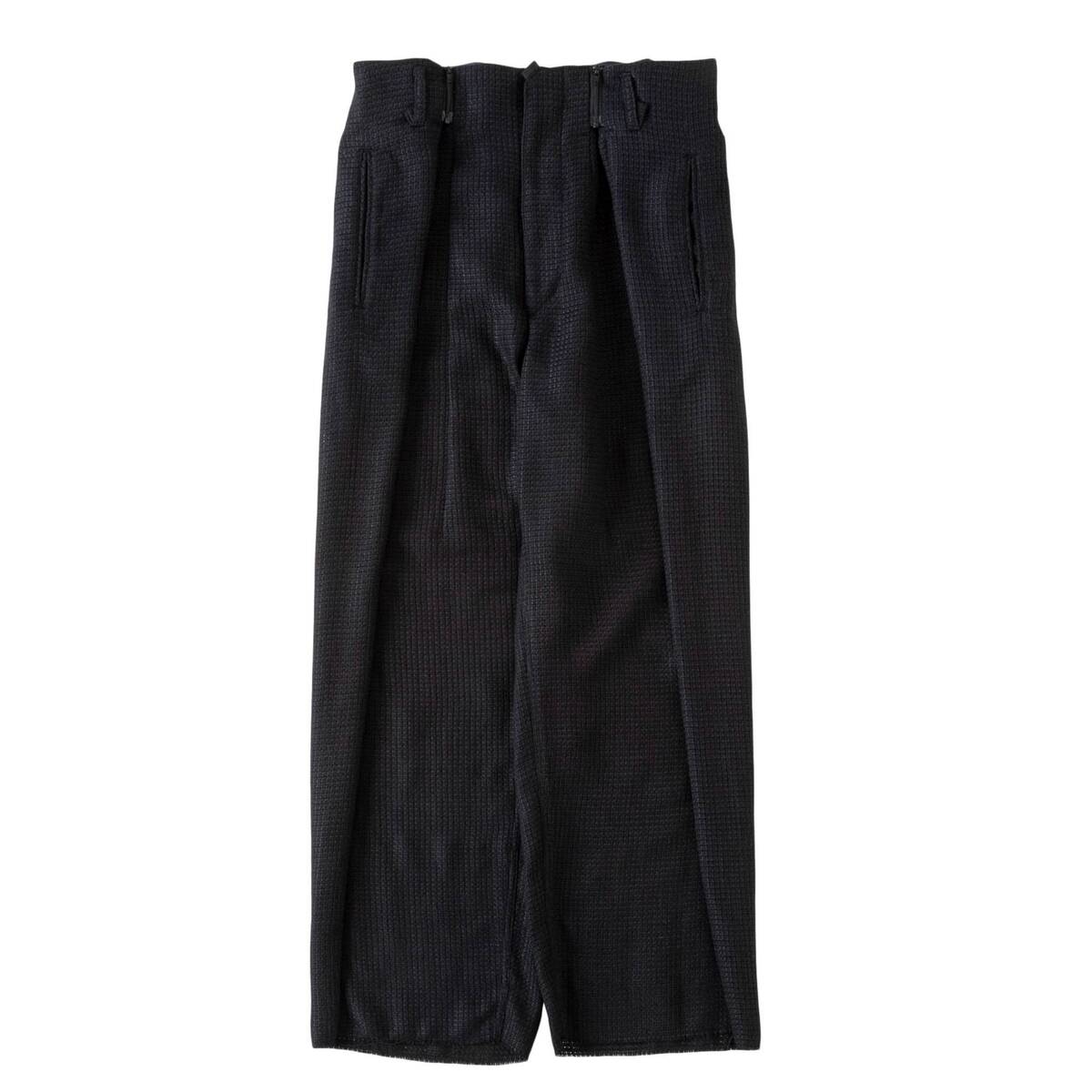 SABY "RAP PANTS TYPE TUCK BAGGY - Rayon Linen Mesh Fab -"