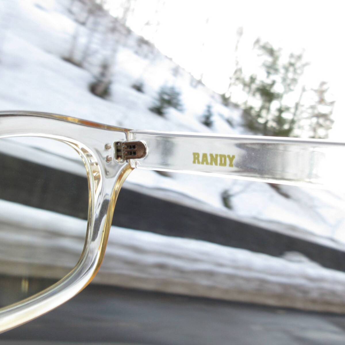RANDY "WALKING"eyewear クリアベージュメガネ サングラス - 画像3枚目