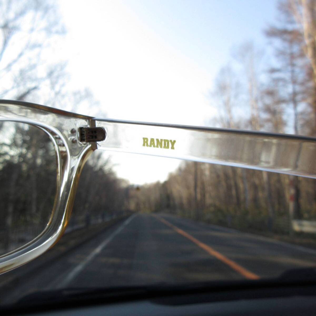 RANDY "WALKING"eyewear クリアベージュメガネ サングラス - 画像2枚目