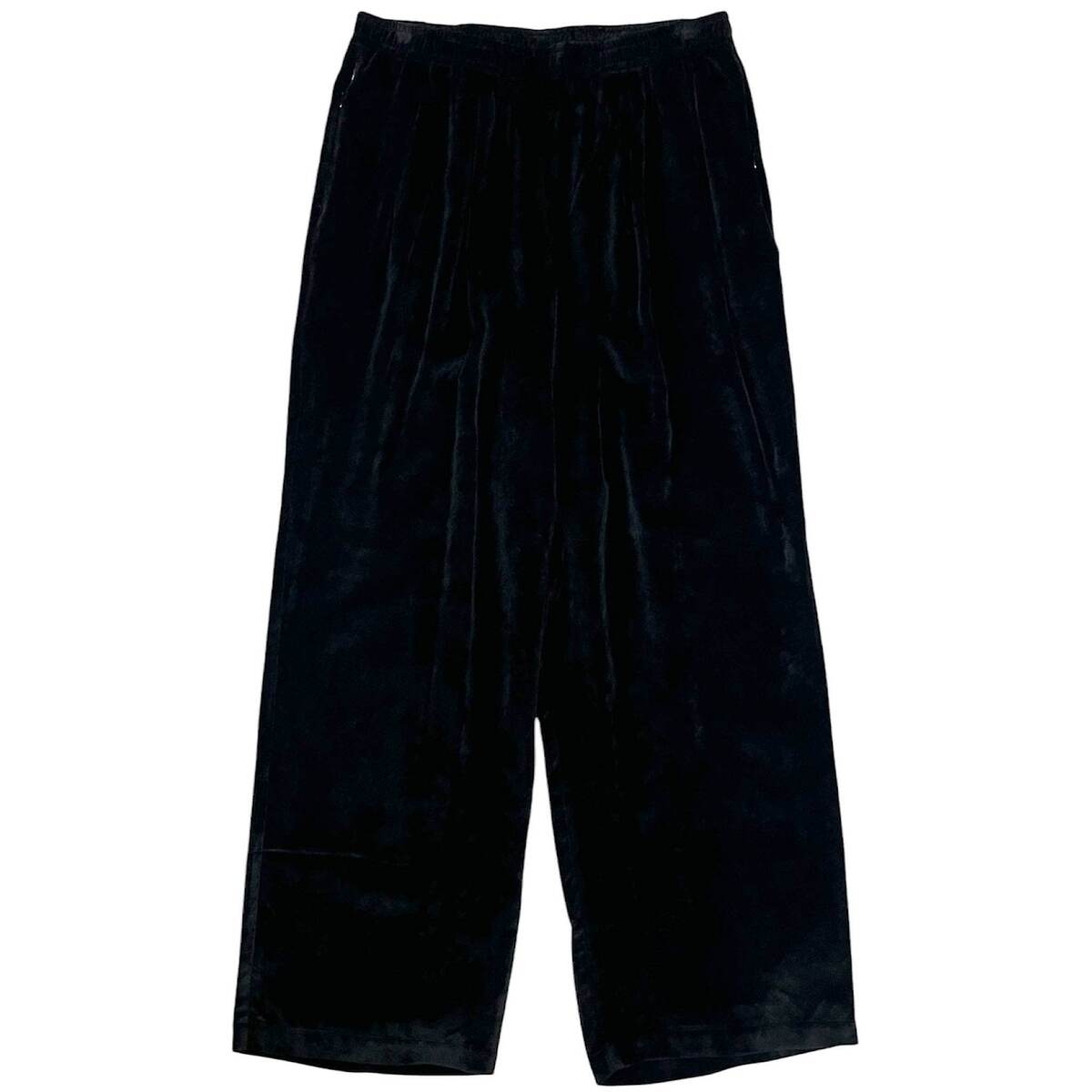 KIMMY "FLOW PANTS" ベルベット イージーパンツ - 画像1枚目