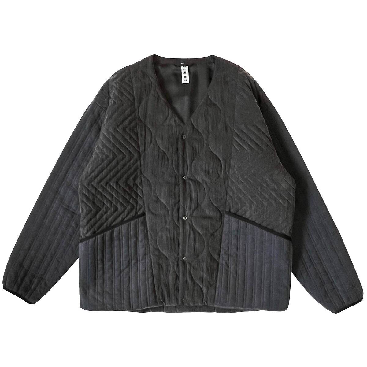 KIMMY "3 QUILTED JK"  ノーカラー スリーキルティングブルゾン